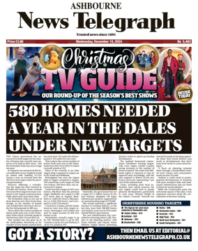 Cover of Ashbourne News Telegraph