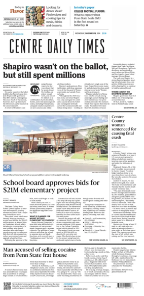 Cover of Centre Daily Times