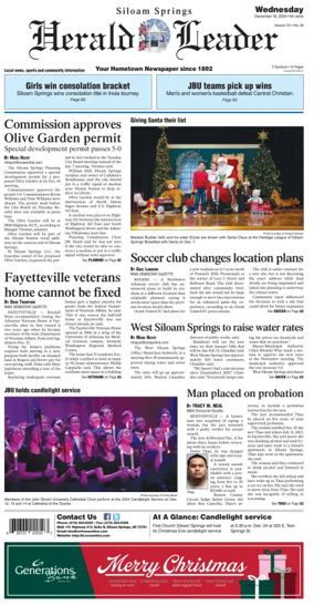 Cover of Siloam Springs Herald Leader