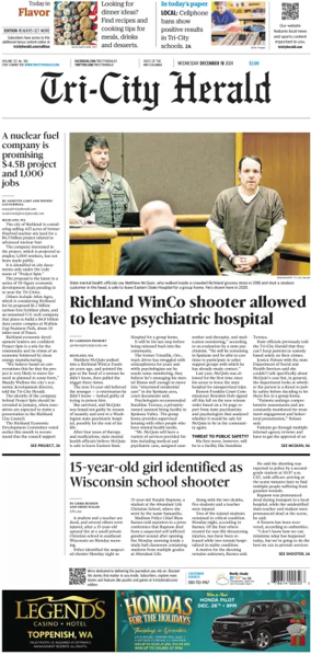 Cover of Tri-City Herald