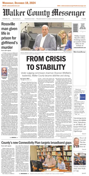 Cover of Walker County Messenger