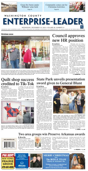 Cover of Washington County Enterprise-Leader