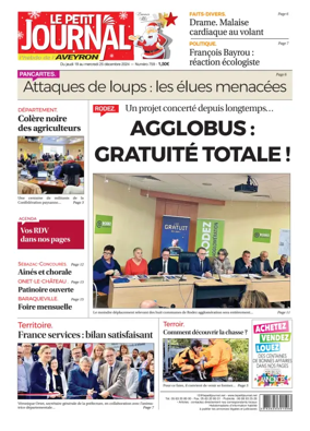 Cover of Le Petit Journal - L'hebdo local de l'Aveyron