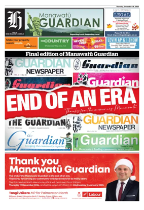 Cover of Manawatu Guardian