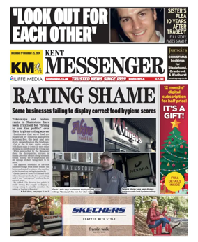 Cover of Kent Messenger Maidstone
