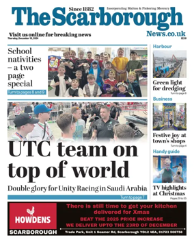 Cover of The Scarborough Evening News