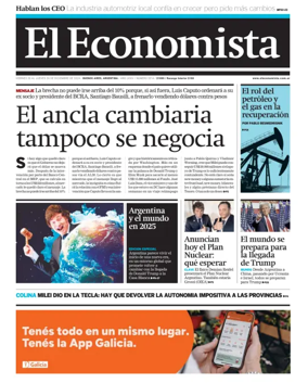 Cover of El Economista (Argentina)