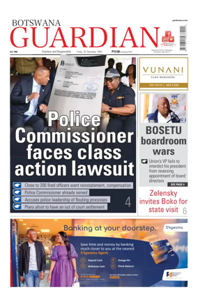 Cover of Botswana Guardian