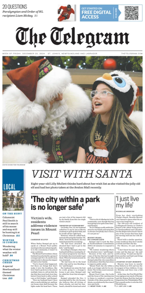 Cover of The Telegram (St. Johnâ€™s)