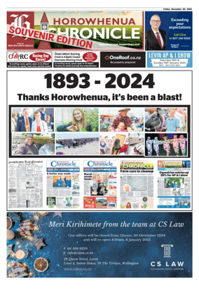 Cover of Horowhenua Chronicle