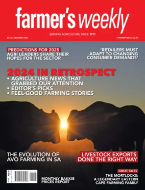 Cover of Farmers Weekly (South Africa)