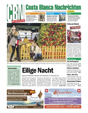 Cover of Costa Blanca Nachrichten