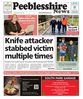 Cover of Peebleshire News
