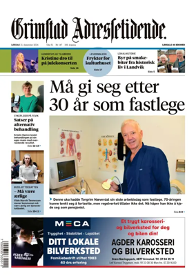 Cover of Grimstad Adressetidende