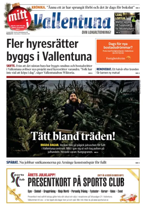 Cover of Vallentuna Nyheter
