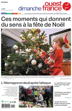 Cover of Dimanche Ouest France (Finistere)