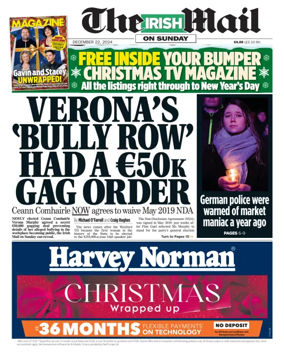 Cover of The Irish Mail on Sunday