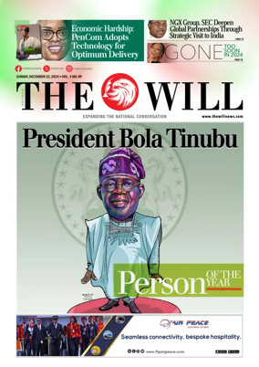 Cover of THEWILL NEWSPAPER