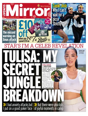 Cover of Sunday Mirror