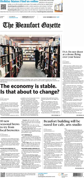 Cover of Beaufort Gazette (Sunday)