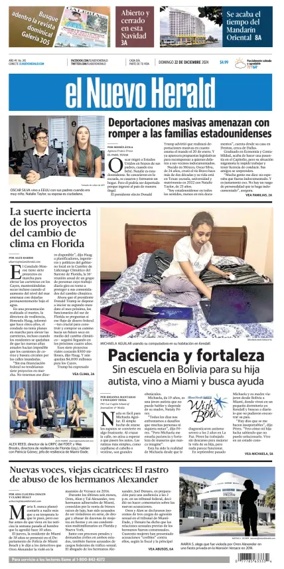 Cover of El Nuevo Herald (Sunday)