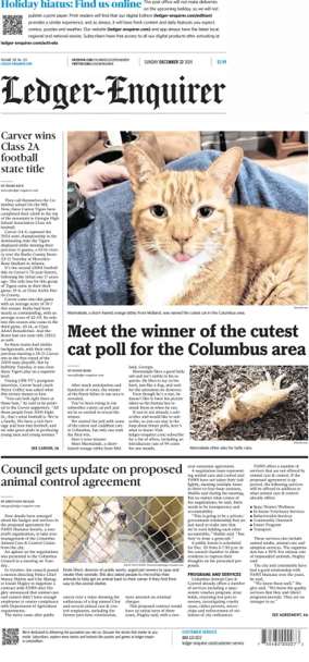 Cover of Ledger-Enquirer (Sunday)