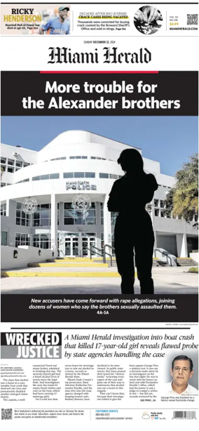 Cover of Miami Herald (Sunday)