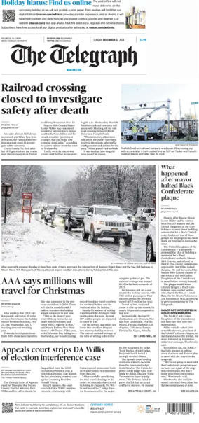 Cover of The Telegraph (Macon) (Sunday)