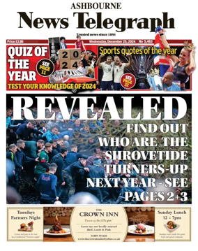 Cover of Ashbourne News Telegraph