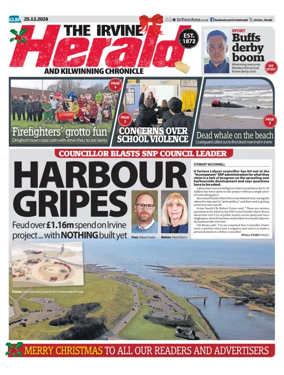 Cover of The Irvine Herald and Kilwinning Chronicle