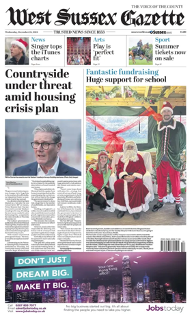 Cover of West Sussex Gazette