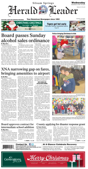 Cover of Siloam Springs Herald Leader