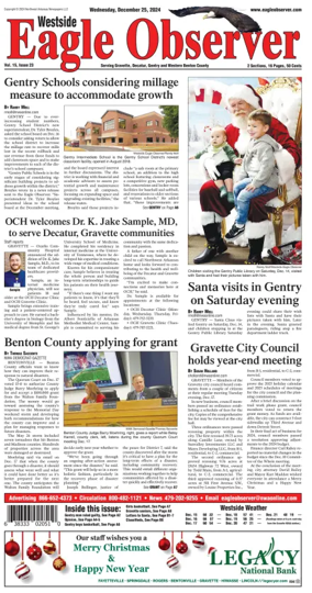 Cover of Westside Eagle-Observer