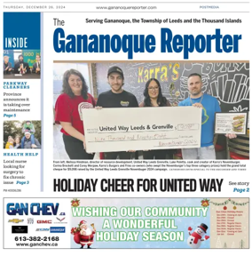Cover of The Gananoque Reporter