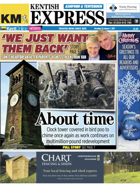 Cover of Kentish Express Ashford & District