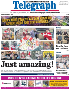 Cover of Northants Evening Telegraph