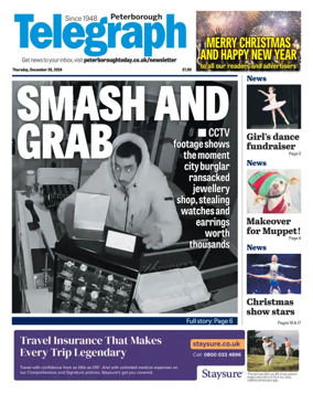 Cover of The Peterborough Evening Telegraph