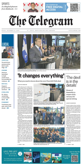 Cover of The Telegram (St. Johnâ€™s)