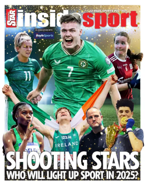 Cover of Irish Daily Star - Inside Sport