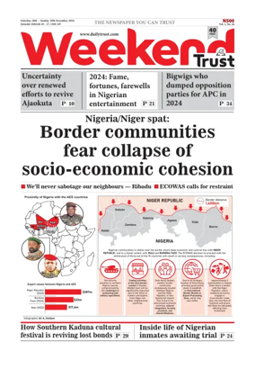 Cover of Weekly Trust