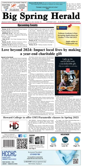 Cover of Big Spring Herald Weekend