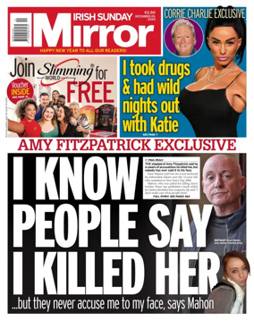 Cover of Irish Sunday Mirror