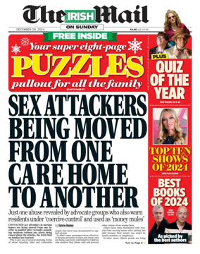 Cover of The Irish Mail on Sunday