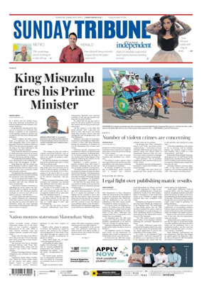 Cover of Sunday Tribune