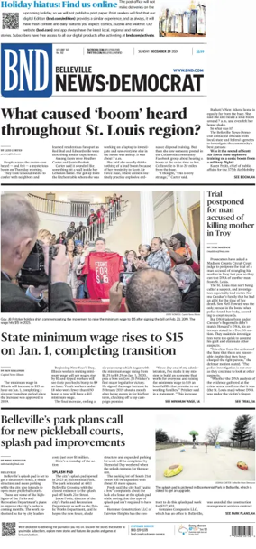 Cover of Belleville News-Democrat (Sunday)