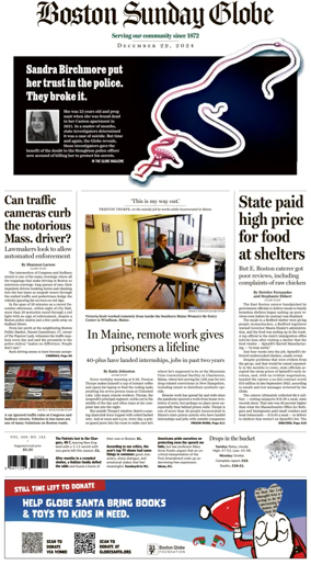 Cover of Boston Sunday Globe