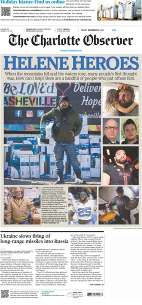 Cover of The Charlotte Observer (Sunday)