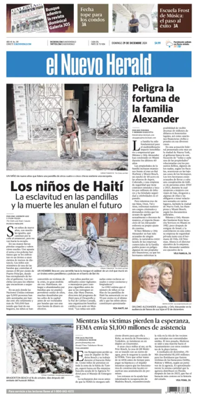 Cover of El Nuevo Herald (Sunday)
