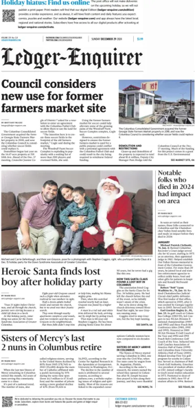 Cover of Ledger-Enquirer (Sunday)