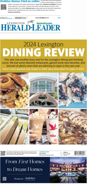 Cover of Lexington Herald-Leader (Sunday)